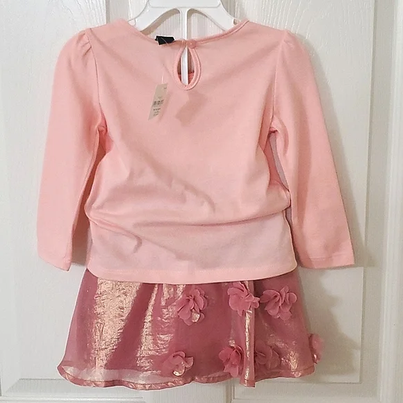 NWT New Baby Gap Girls Two Piece Set 18-24M Long Sleeve Top and 2 Years Skirt - Picture 3 of 8